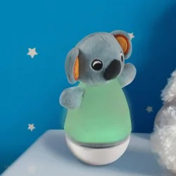 Oswietlenie-do-pokoju-dzieciecego - dziecięca lampka nocna miś koala kołysanka rgb na baterie 326782 polux-goldlux 