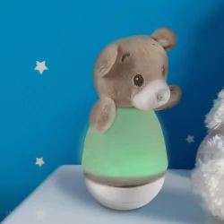 Oswietlenie-do-pokoju-dzieciecego - urocza lampka nocna dziecięca brązowy miś rgb 326751 polux-goldlux 
