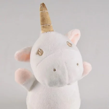 Oswietlenie-do-pokoju-dzieciecego - biała lampka nocna dziecięca w postaci jednorożca ze światłem rgb 326737 polux-goldlux 