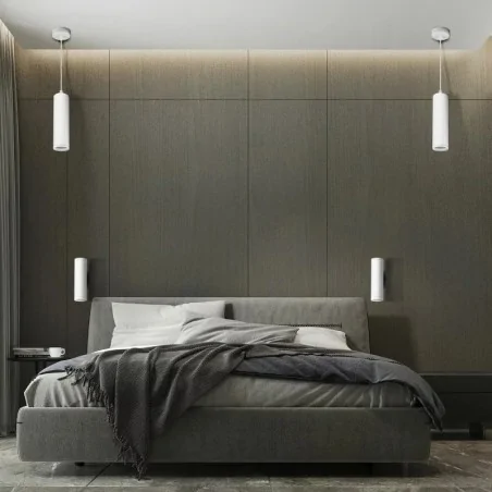 Lampy-sufitowe - wisząca lampa sufitowa gu10 w kolorze białym paris 325624 polux-goldlux 