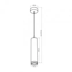 Lampy-sufitowe - wisząca lampa sufitowa gu10 w kolorze białym paris 325624 polux-goldlux 