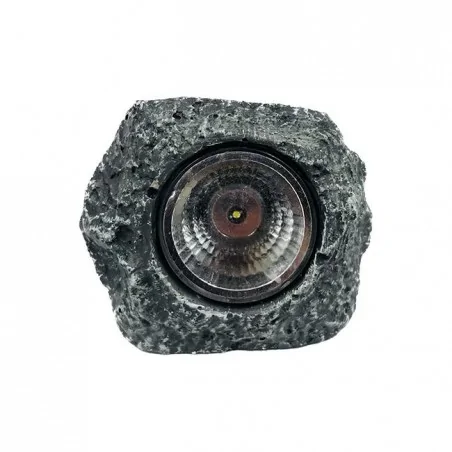 Lampy-solarne - lampka solarna led w kształcie kamienia 8,5cm z zimnym światłem 3655 lvt 