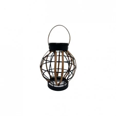 Lampy-solarne - solarna lampka ogrodowa koszyk z ciepłym światłem 3000k ip44 3663 lvt 