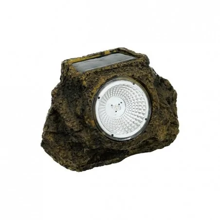 Lampy-solarne - solarna lampka ogrodowa led kamień 14,5cm 3000k 3171 lvt 