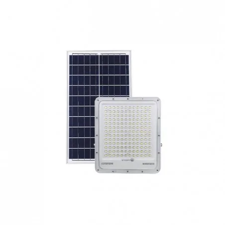 Kinkiety-solarne - mocny naświetlacz led hybrydowy solarny 230v 200w ip65 3375 lvt 