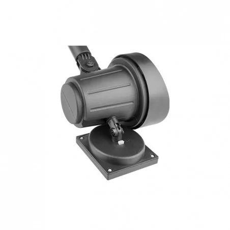 Lampy-solarne - reflektor ogrodowy solarny led czarny 11cm 6500k 3652 lvt 