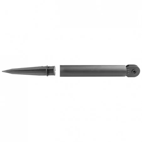 Lampy-solarne - reflektor ogrodowy solarny led czarny 11cm 6500k 3652 lvt 