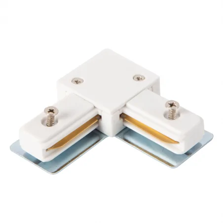 Oswietlenie-szynowe - biały łącznik l 1-obwodowy do szyn ml0711 track eko-light 