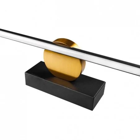 Kinkiety-do-salonu - kinkiet led nad lustro lub obraz 12w 60cm 4000k czarny santo 5797 lvt 