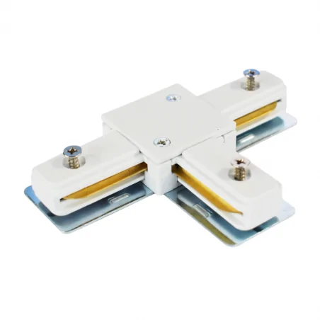 Oswietlenie-szynowe - łącznik t do szyn 1-obwodowy biały ml0713 track eko-light 