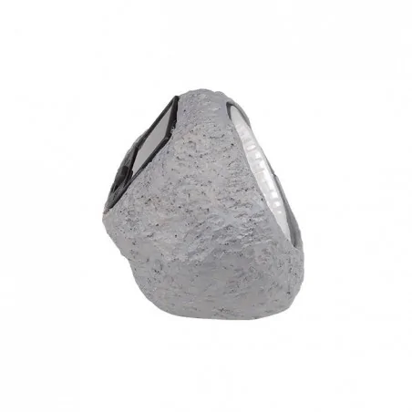 Lampy-solarne - szara lampka solarna w postaci kamienia do ogrodu 3655 lvt 