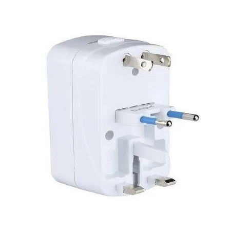 Listwy-zasilajace - sku-8704 uniwersalny adapter podróżny z zabezpieczeniem  europa ameryka anglia 2xusb 2a v-tac 