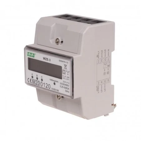 Liczniki-trojfazowe - wze-3 3f trójfazowy licznik zużycia energii lcd 80a f&f 