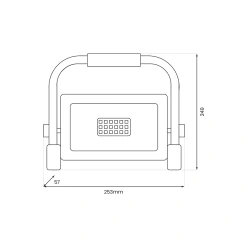 Naswietlacze-led-przenosne - ekn0732 naświetlacz led przenośny 50w 4000k ip65 work eko-light 