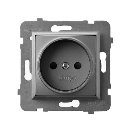 Gniazda-pojedyncze-podtynkowe - gniazdo pojedyncze szary mat gp-1u/m/70 aria ospel 