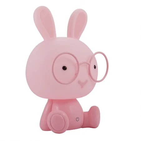 Oswietlenie-do-pokoju-dzieciecego - lampka nocna królik led 2,5w różowa 327178 polux 