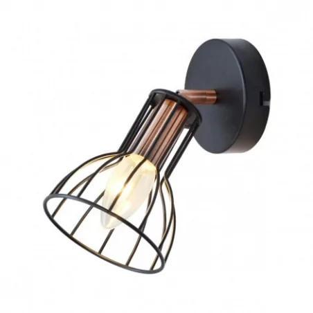 Kinkiety-do-salonu - oprawa druciana do loftu styl industrialny sofia e14 310934 polux 