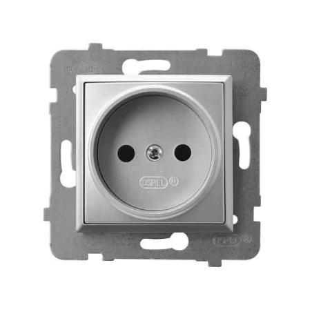 Gniazda-pojedyncze-podtynkowe - gniazdo pojedyncze srebrne gp-1u/m/18 aria ospel 