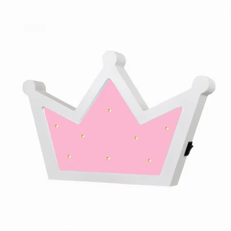 Oswietlenie-do-pokoju-dzieciecego - lampa drewniana led korona polux 