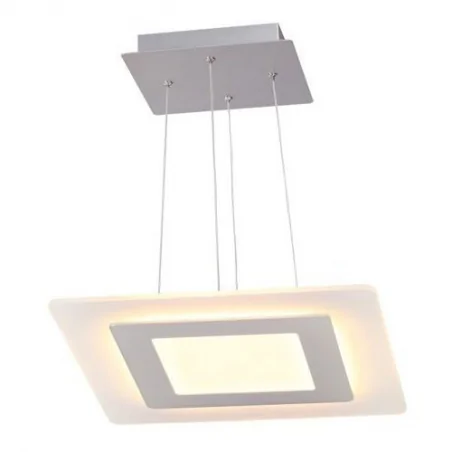 Lampy-sufitowe - lampa sufitowa kwadratowa neutralna 35w biała 1900lm larvik polux 