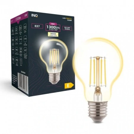 Gwint-trzonek-e27 - eda040ww żarówka led 10-watowa filament led a60 e27 1300lm 3000k inq 