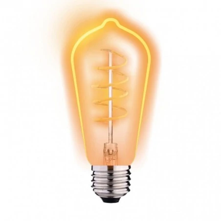 Zarowki-dekoracyjne - eds010gold żarówka led z ozobną spiralą bardzo ciepła 2700k filament gold st64 e27 4w 250lm inq 