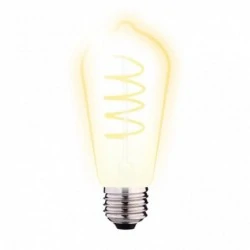 Zarowki-dekoracyjne - eds010ww żarówka led st64 e27 4w 300lm 3000k z dekoracyjną spiralą filament inq 