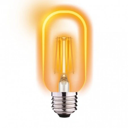 Gwint-trzonek-e27 - edt010gold ciepła żarówka filament led gold t40 tubka e27  4w 420lm 2700k inq 