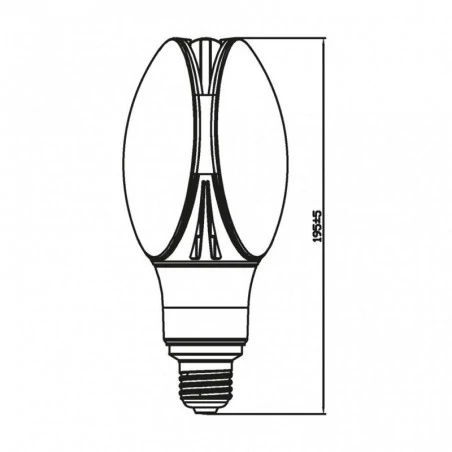 Gwint-trzonek-e27 - mocna żarówka led e27 profi 24w t85 4000lm 4000k uliczna inq 