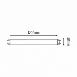 Swietlowki - elu024nw świetlówka led tuba 120cm zas. jednostronnie 4000k 18w 1800lm t8 inq 