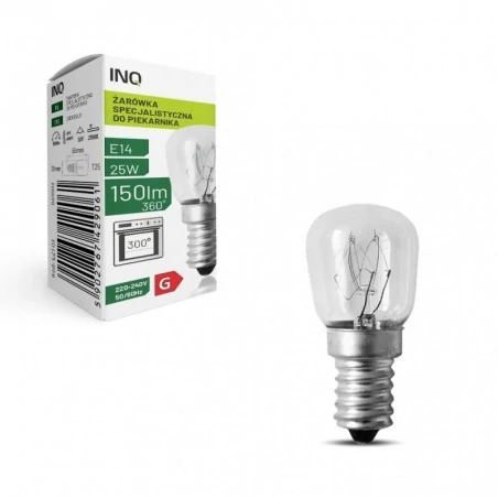 Gwint-trzonek-e14 - ezt03 żarówka t25 e14 25w piekarnikowa 300^ inq 