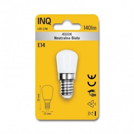 Gwint-trzonek-e14 - ls110nw lampa lodówka led e14 1,7w t22 140lm 4000k inq 