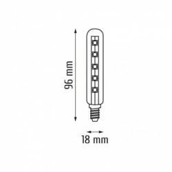 Gwint-trzonek-e14 - ls130ww żarówka led podłużna do okapu e14 t18 2,6w 3000k 230lm inq 