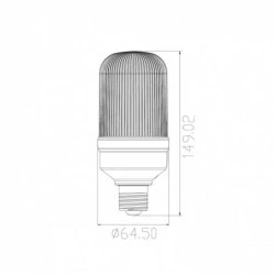 Gwint-trzonek-e27 - lsx030ww żarówka led do plafonier e27 profi 15w t65 3000k 1300lm inq 