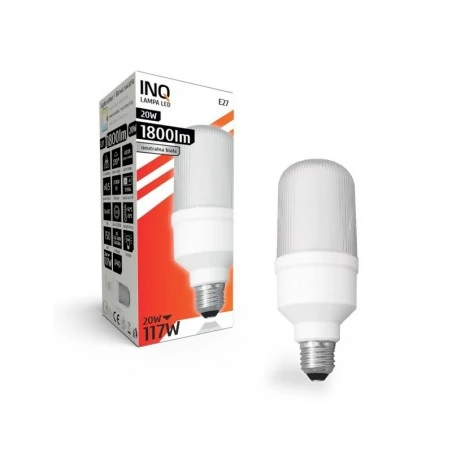 Gwint-trzonek-e27 - lsx040nw żarówka led t65 do plafonów e27 profi 20w 4000k 1800lm inq 