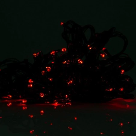 Oswietlenie-choinkowe - lampki choinkowe wewnętrzne led 100 czerwone światełka na choinkę inq 