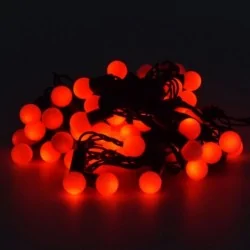 Oswietlenie-choinkowe - lampki choinkowe czerwone kuleczki na choinkę 50led red 3w 5m inq