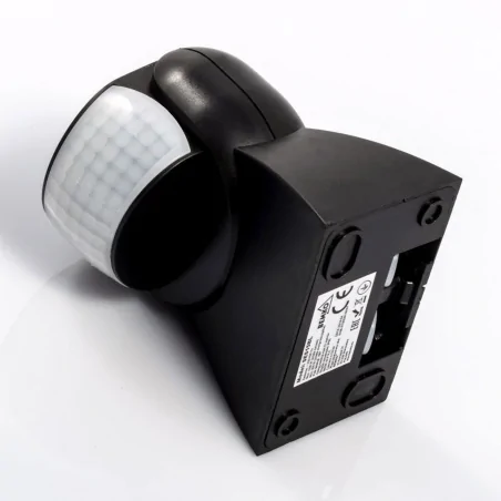 Czujniki-ruchu - czujnik ruchu 180 stopni zasięg 12m czarny ip65 1200w ses15bl bemko 