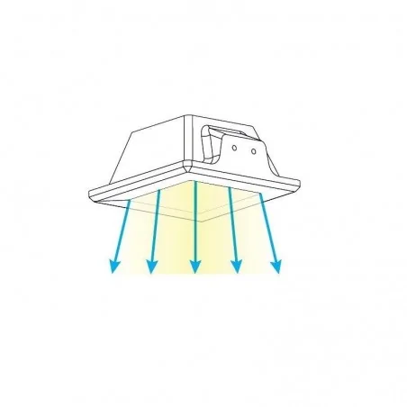 Oprawy-sufitowe-stale - oprawa podtynkowa biała kwadratowa gipsowa do malowania lexi3527 light.it 