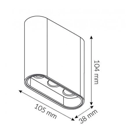 Strona-glowna - zara3540 oprawa  natynkowa led biała potrójna do kuchni 7w 3000k 404lm light.it 