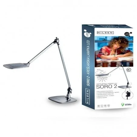 Lampki-biurkowe - bl001e lampka kreślarska zmienna barwa światła led 10w soro 2 nilsen 