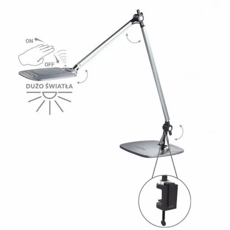 Lampki-biurkowe - bl001e lampka kreślarska zmienna barwa światła led 10w soro 2 nilsen 