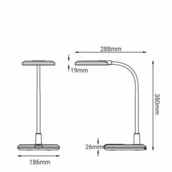 Lampki-biurkowe - bl006 lampka na biurko led 8w zmienna barwa światła elise nilsen 