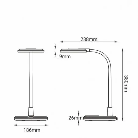 Lampki-biurkowe - bl006 lampka na biurko led 8w zmienna barwa światła elise nilsen 
