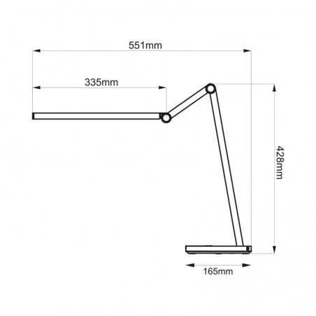 Lampki-biurkowe - bl021e lampka led karl kreślarska biała zmienna barwa światła  nilsen 