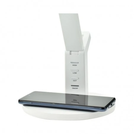 Lampki-nocne - bl023 lampka led 8w z ładowarka + usb zmienna barwa leo nilsen 