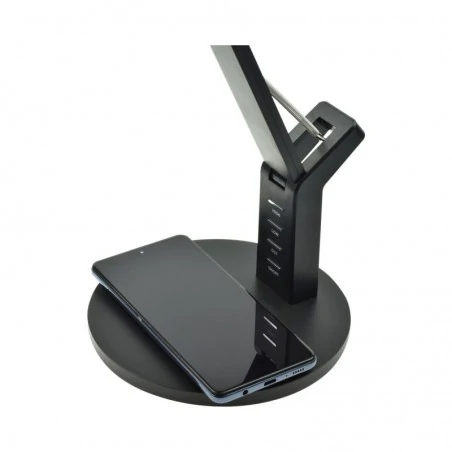 Lampki-biurkowe - bl024 lampka led 8w z funkcją ładowania wireless zmienna barwa leo nilsen 