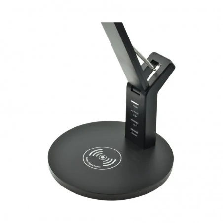 Lampki-biurkowe - bl024 lampka led 8w z funkcją ładowania wireless zmienna barwa leo nilsen 