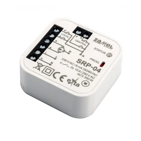 Sterownik-rolet - sterownik rolet dopuszkowy przewodowy 230 v ac srp-04 exta free zamel 