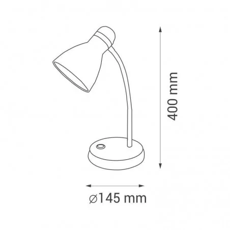 Lampki-biurkowe - fn022 lampka biurkowa czarna e27 ben nilsen 